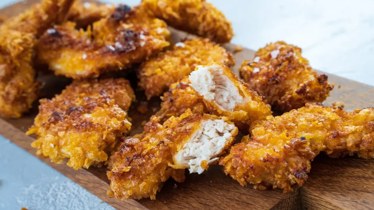 Saftige chicken nuggets selber machen: knusprig paniert und perfekt für jeden Anlass.