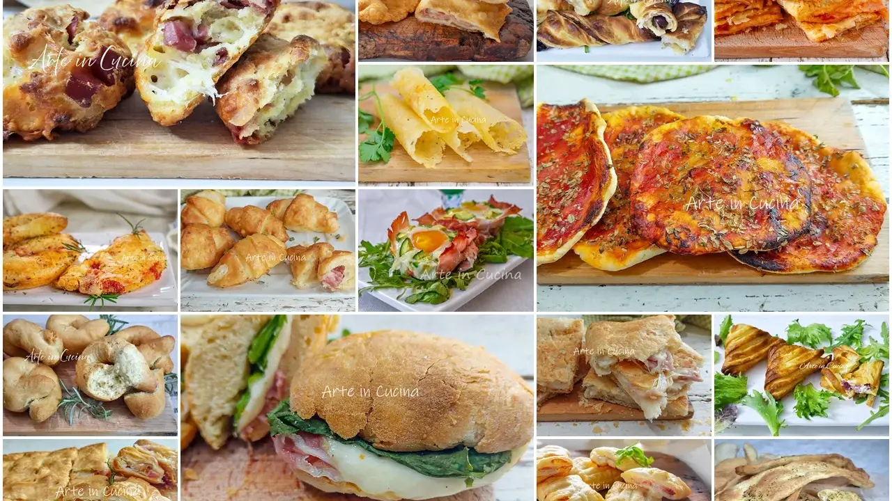 Köstliche Vorspeisen-Ideen: Gebackenes, gefüllte Teigtaschen, Mini-Pizzen, Sandwiches und mehr.