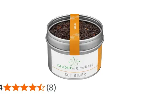 Dose mit Isot Biber Gewürz, ein scharfer Ersatz für Pfeffer.