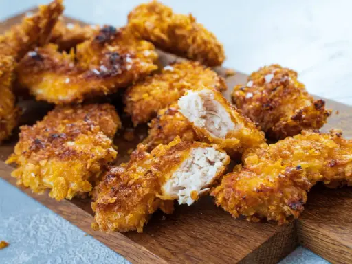 Saftige chicken nuggets selber machen: knusprig paniert und perfekt für jeden Anlass.