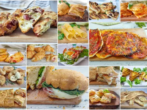 Köstliche Vorspeisen-Ideen: Gebackenes, gefüllte Teigtaschen, Mini-Pizzen, Sandwiches und mehr.